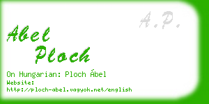 abel ploch business card